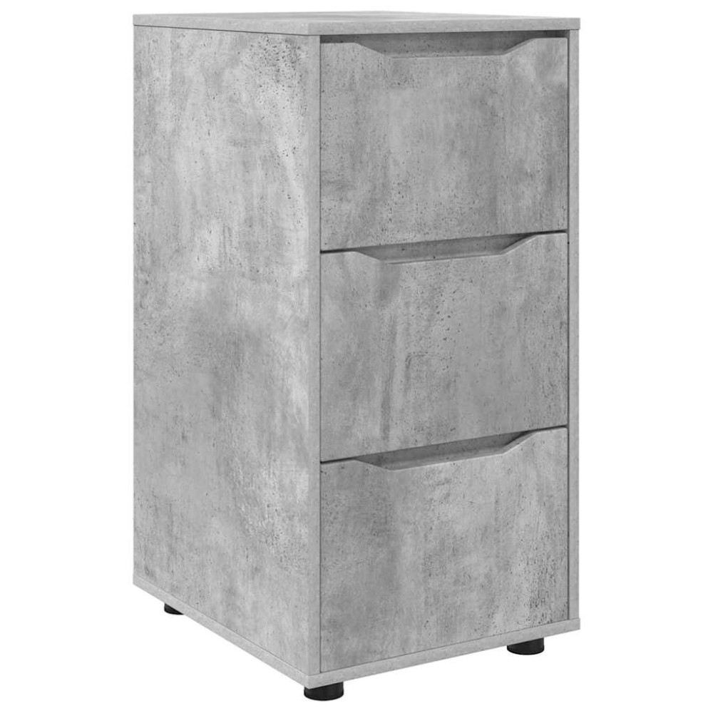 Produktbild för Förvaringsskåp Betonggrå 40 x 48 x 81 cm Konstruerat trä