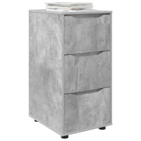 Produktbild för Förvaringsskåp Betonggrå 40 x 48 x 81 cm Konstruerat trä