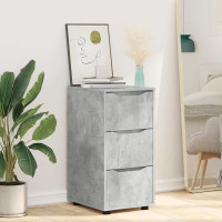 Produktbild för Förvaringsskåp Betonggrå 40 x 48 x 81 cm Konstruerat trä