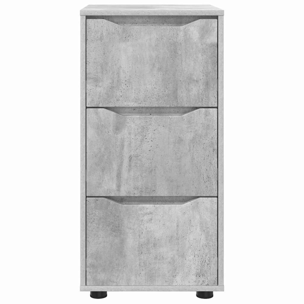 Produktbild för Förvaringsskåp Betonggrå 40 x 48 x 81 cm Konstruerat trä