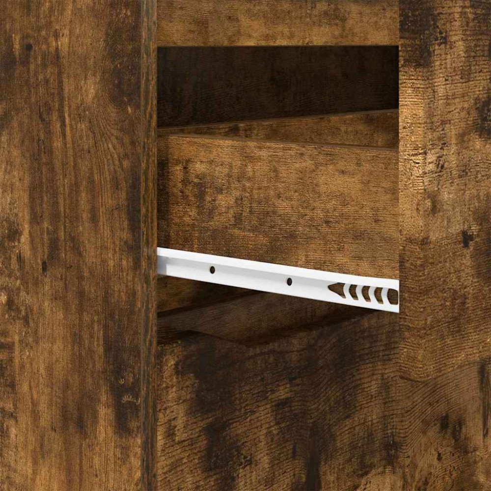 Produktbild för Förvaringsskåp Rökt ek 40 x 48 x 81 cm Konstruerat trä