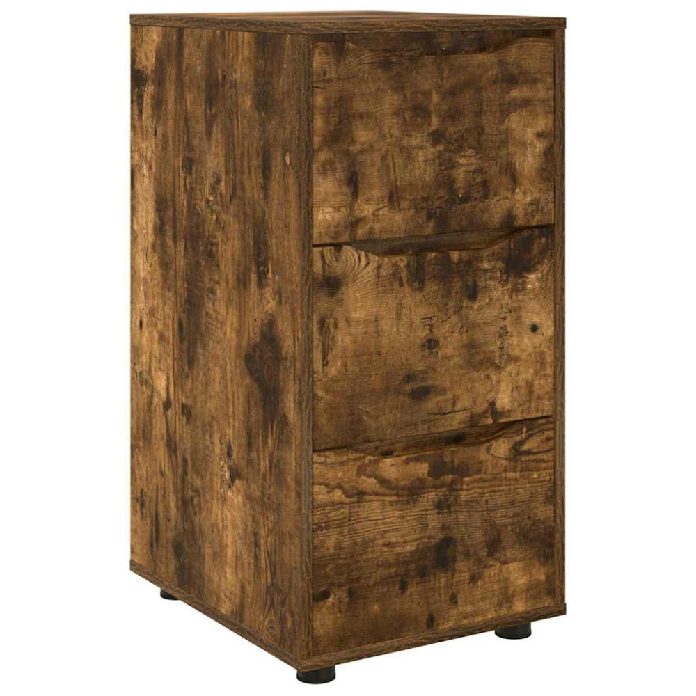 Produktbild för Förvaringsskåp Rökt ek 40 x 48 x 81 cm Konstruerat trä
