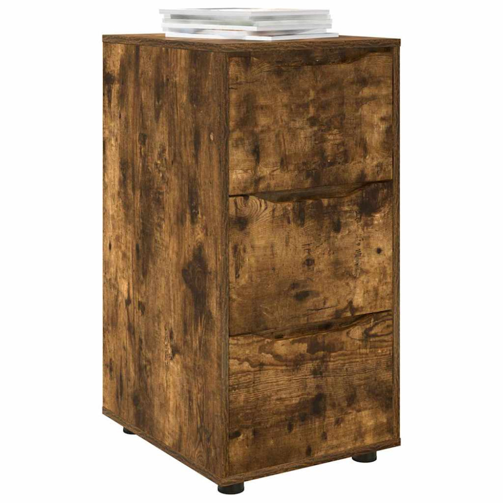 Produktbild för Förvaringsskåp Rökt ek 40 x 48 x 81 cm Konstruerat trä