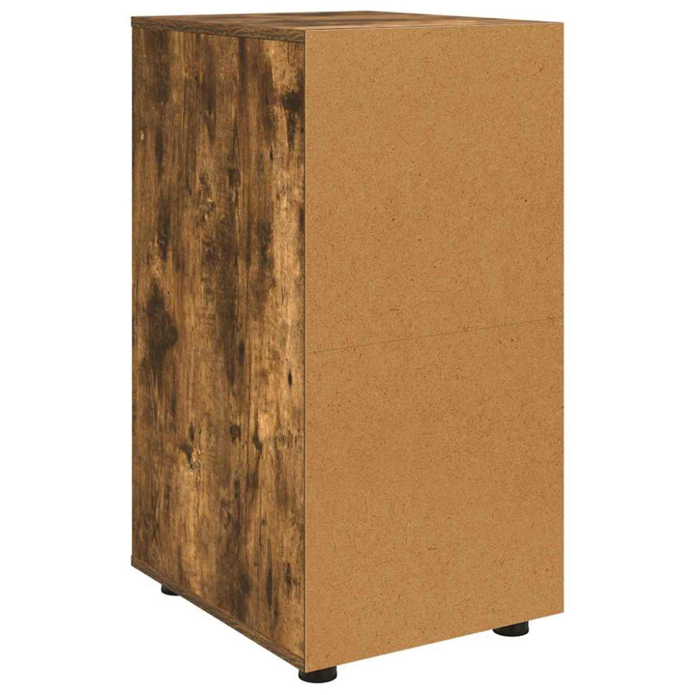 Produktbild för Förvaringsskåp Rökt ek 40 x 48 x 81 cm Konstruerat trä