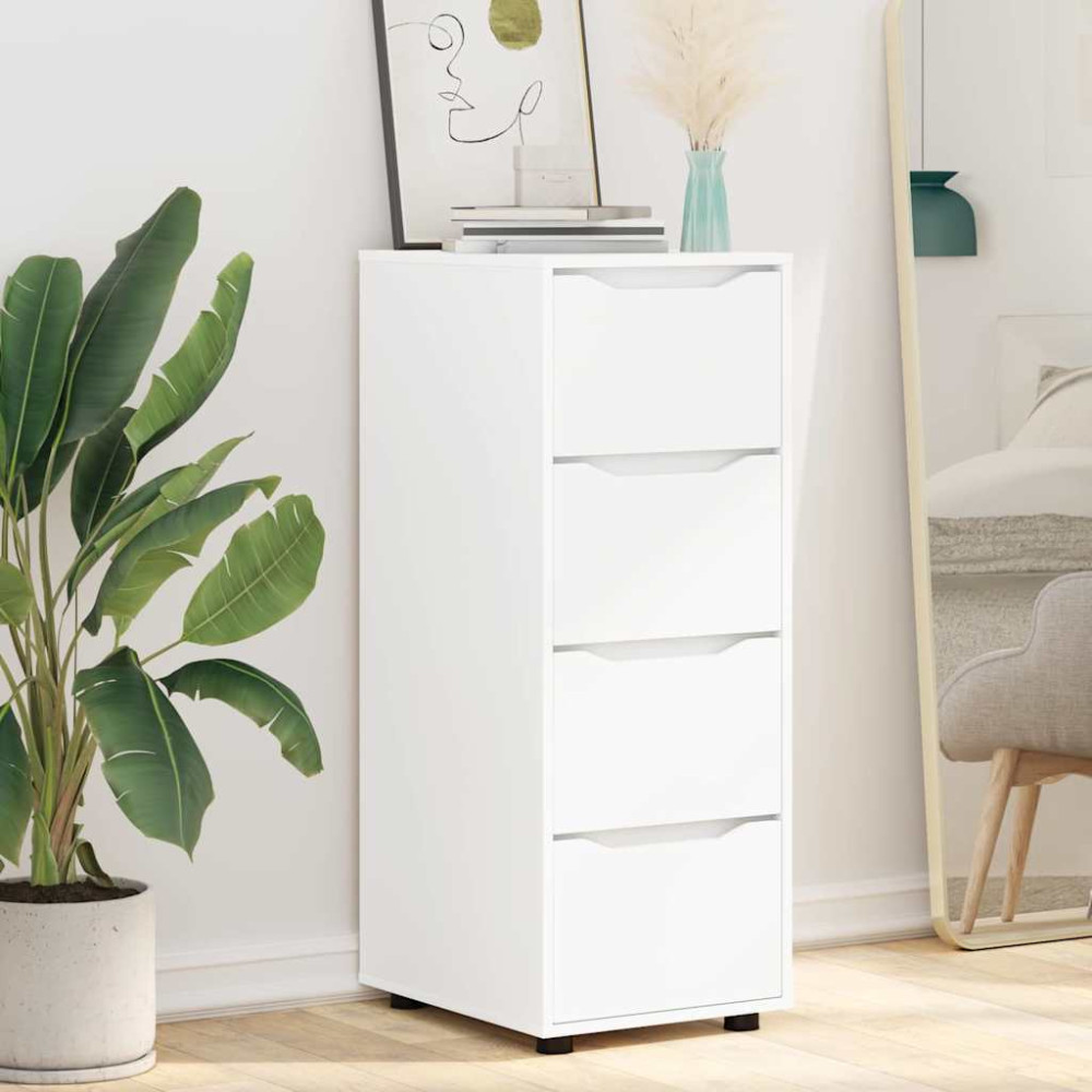 Produktbild för Förvaringsskåp Vit 40 x 48 x 105 cm Konstruerat trä