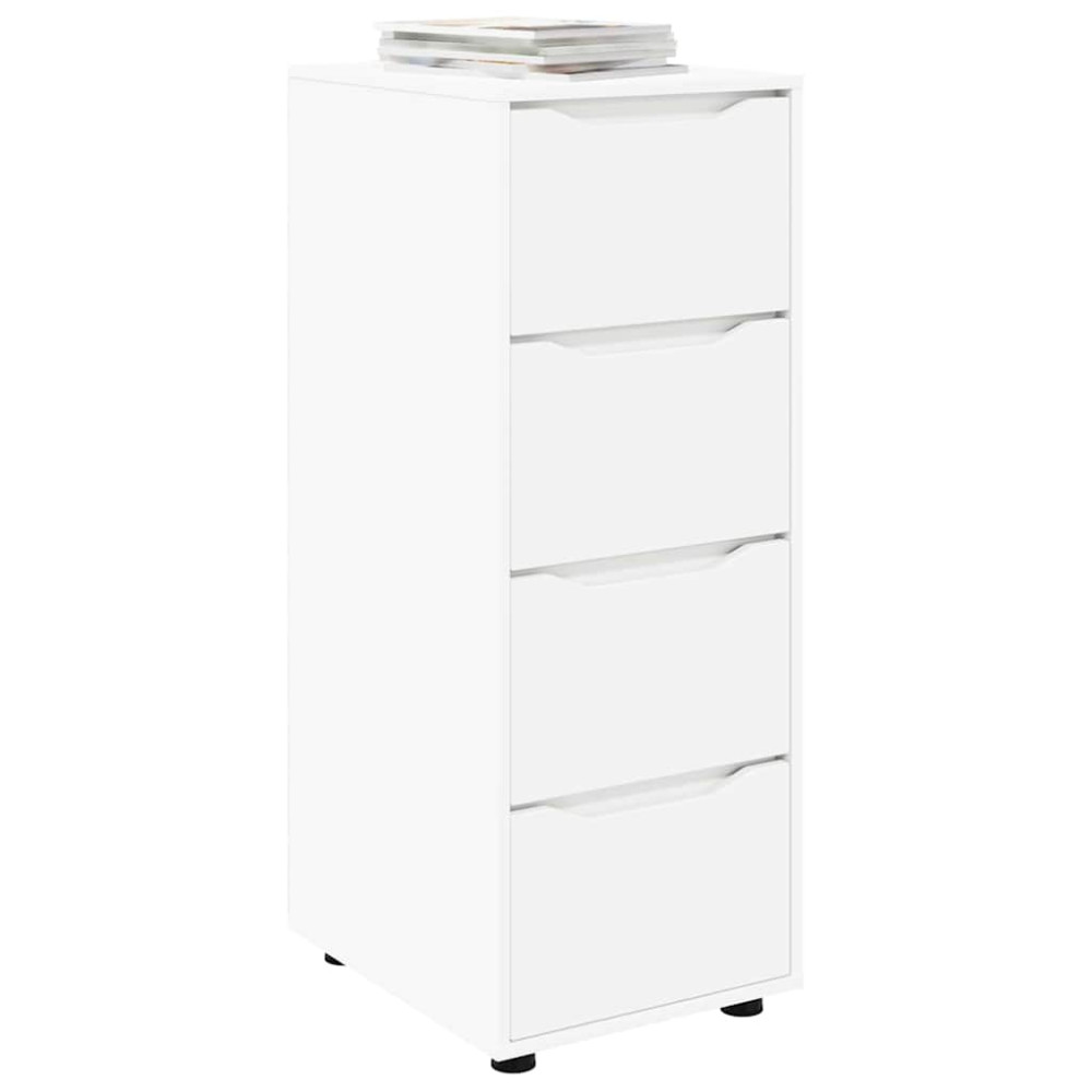 Produktbild för Förvaringsskåp Vit 40 x 48 x 105 cm Konstruerat trä