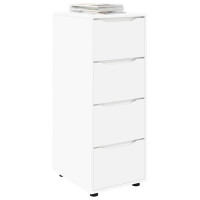Produktbild för Förvaringsskåp Vit 40 x 48 x 105 cm Konstruerat trä