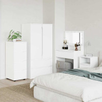 Produktbild för Förvaringsskåp Vit 40 x 48 x 105 cm Konstruerat trä