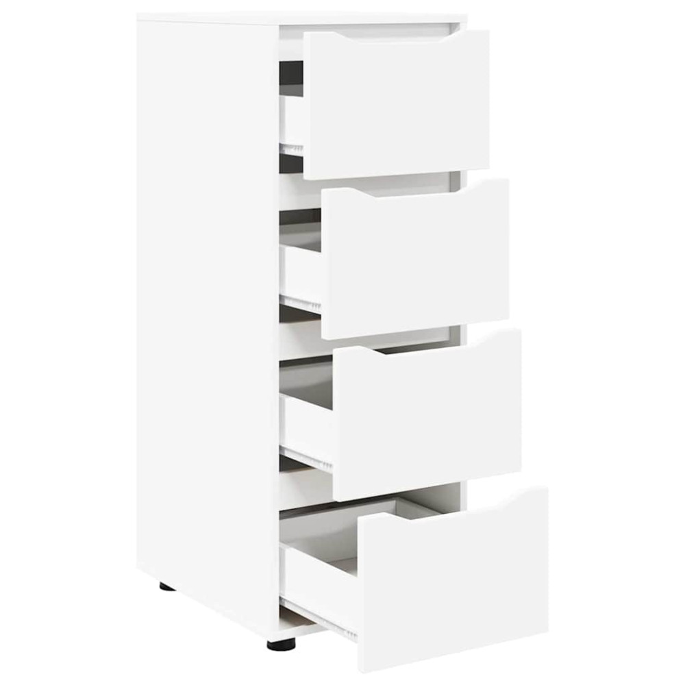 Produktbild för Förvaringsskåp Vit 40 x 48 x 105 cm Konstruerat trä