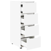 Produktbild för Förvaringsskåp Vit 40 x 48 x 105 cm Konstruerat trä