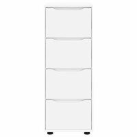 Produktbild för Förvaringsskåp Vit 40 x 48 x 105 cm Konstruerat trä