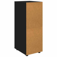 Produktbild för Förvaringsskåp Svart 40 x 48 x 105 cm Konstruerat trä