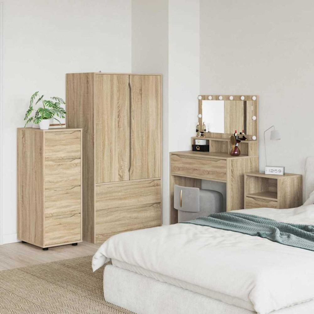 Produktbild för Förvaringsskåp Sonoma-ek 40 x 48 x 105 cm Konstruerat trä