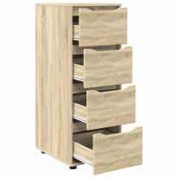 Produktbild för Förvaringsskåp Sonoma-ek 40 x 48 x 105 cm Konstruerat trä