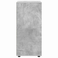 Produktbild för Förvaringsskåp Betonggrå 40 x 48 x 105 cm Konstruerat trä