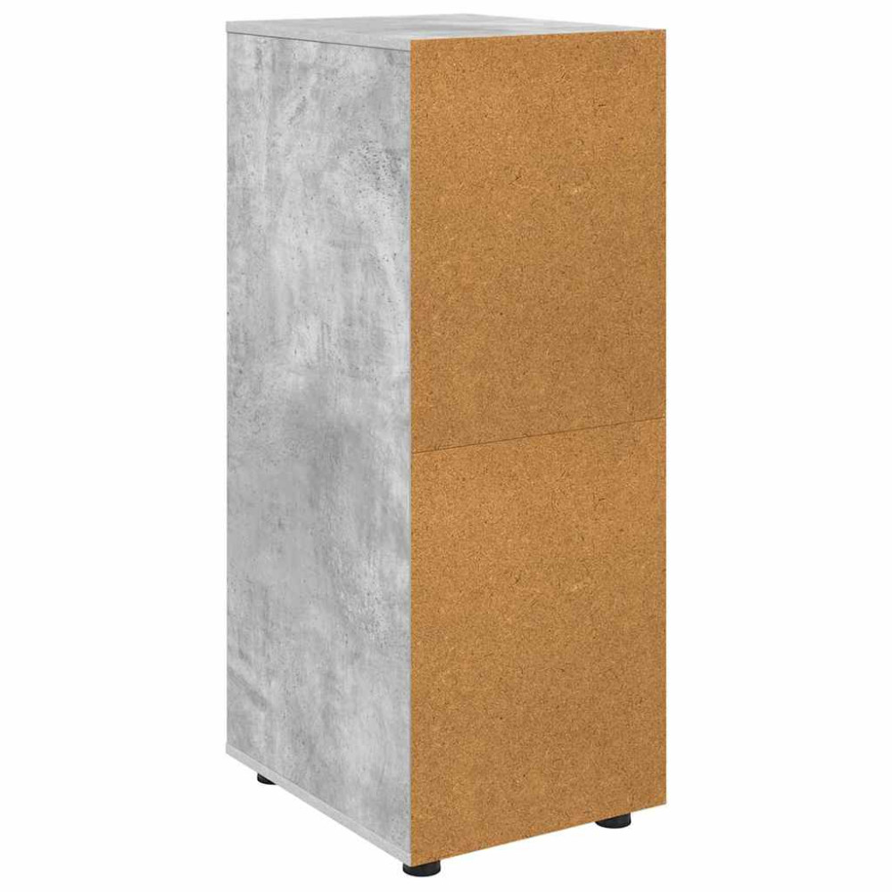 Produktbild för Förvaringsskåp Betonggrå 40 x 48 x 105 cm Konstruerat trä