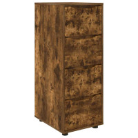 Produktbild för Förvaringsskåp Rökt ek 40 x 48 x 105 cm Konstruerat trä