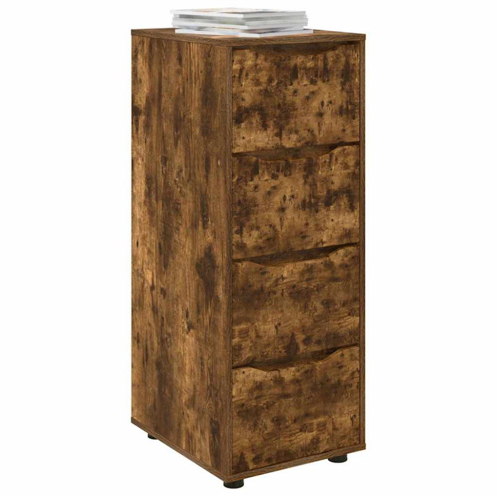 Produktbild för Förvaringsskåp Rökt ek 40 x 48 x 105 cm Konstruerat trä