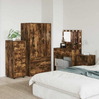 Produktbild för Förvaringsskåp Rökt ek 40 x 48 x 105 cm Konstruerat trä