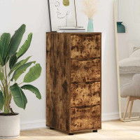 Produktbild för Förvaringsskåp Rökt ek 40 x 48 x 105 cm Konstruerat trä