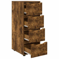 Produktbild för Förvaringsskåp Rökt ek 40 x 48 x 105 cm Konstruerat trä