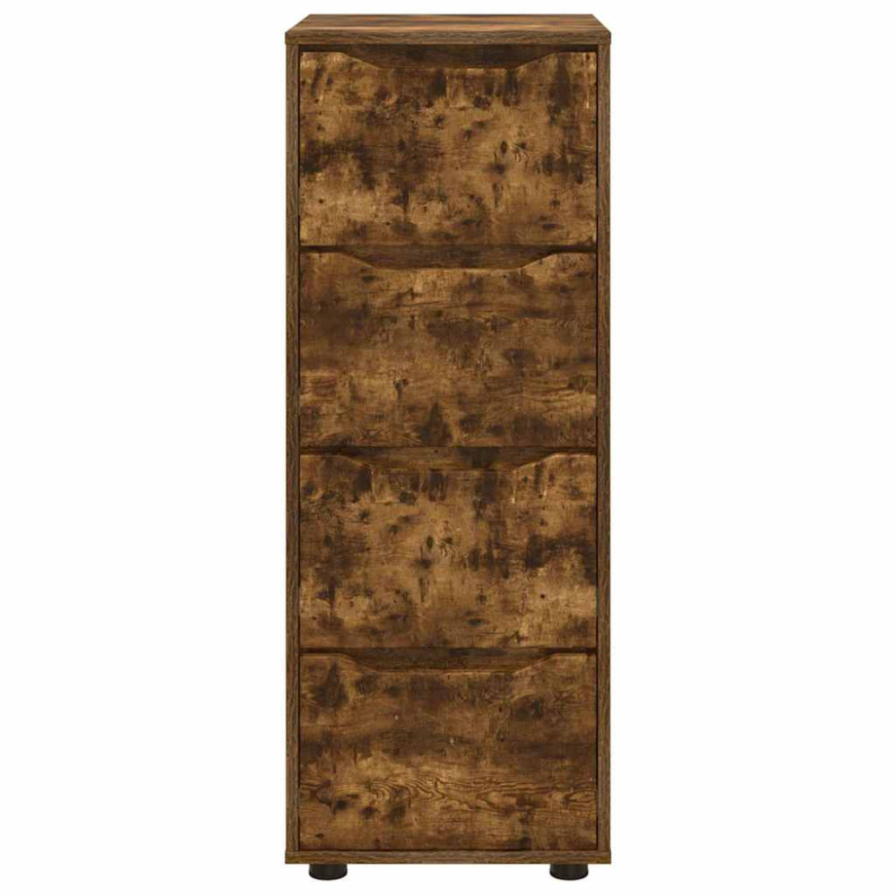 Produktbild för Förvaringsskåp Rökt ek 40 x 48 x 105 cm Konstruerat trä