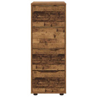 Produktbild för Förvaringsskåp Gammalt trä 40 x 48 x 105 cm Konstruerat trä