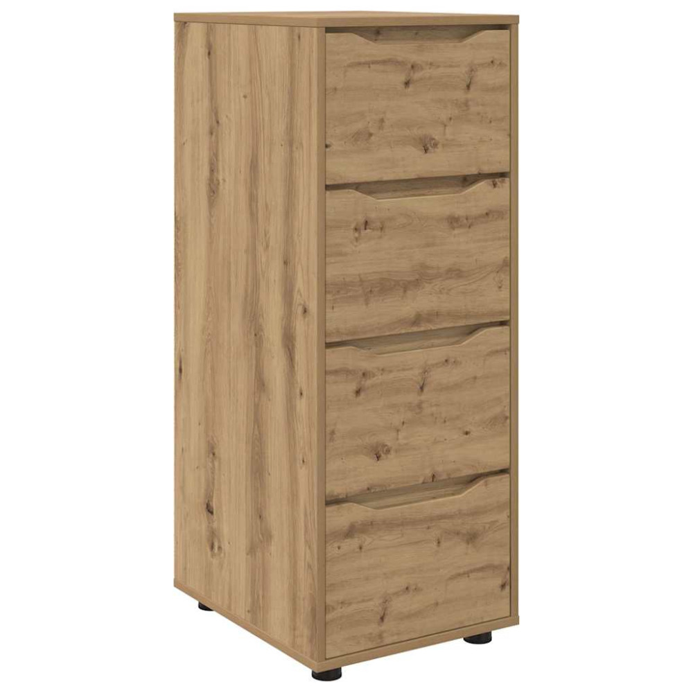 Produktbild för Förvaringsskåp 40 x 48 x 105 cm Konstruerat trä Artisan Ek
