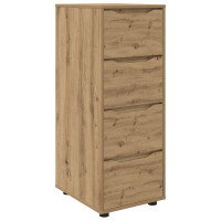 Produktbild för Förvaringsskåp 40 x 48 x 105 cm Konstruerat trä Artisan Ek