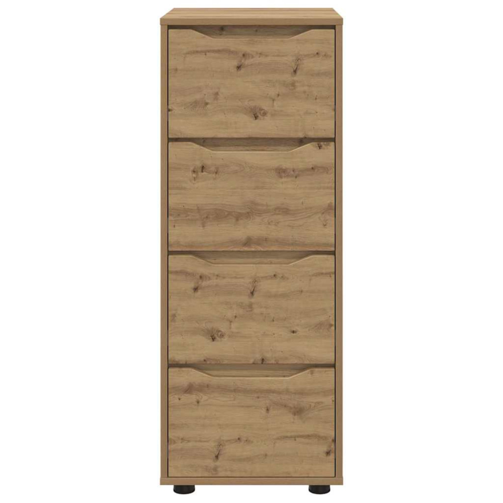Produktbild för Förvaringsskåp 40 x 48 x 105 cm Konstruerat trä Artisan Ek