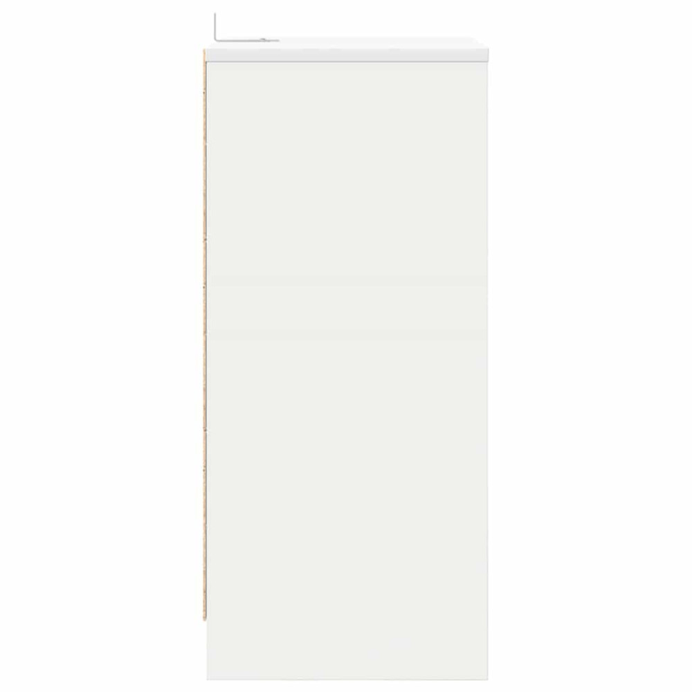 Produktbild för Sängbord med låda Vit 40 x 30 x 467 cm Konstruerat trä