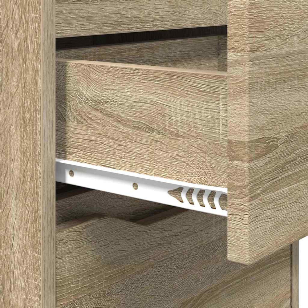 Produktbild för Sängbord 2 pcs Sonoma-ek 40 x 30 x 467 cm Konstruerat trä