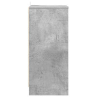 Produktbild för Sängbord med låda Betonggrå 40 x 30 x 467 cm Konstruerat trä