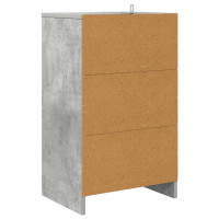 Produktbild för Sängbord med låda Betonggrå 40 x 30 x 467 cm Konstruerat trä