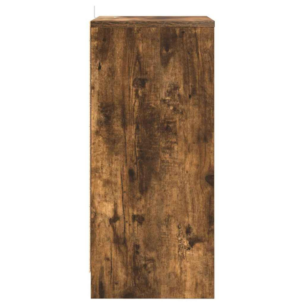 Produktbild för Sängbord med låda Rökt ek 40 x 30 x 467 cm Konstruerat trä