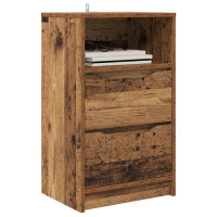 Produktbild för Sängbord 2 pcs Gammalt trä 40 x 30 x 467 cm Konstruerat trä