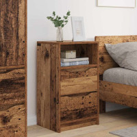 Produktbild för Sängbord 2 pcs Gammalt trä 40 x 30 x 467 cm Konstruerat trä
