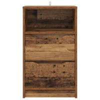 Produktbild för Sängbord 2 pcs Gammalt trä 40 x 30 x 467 cm Konstruerat trä