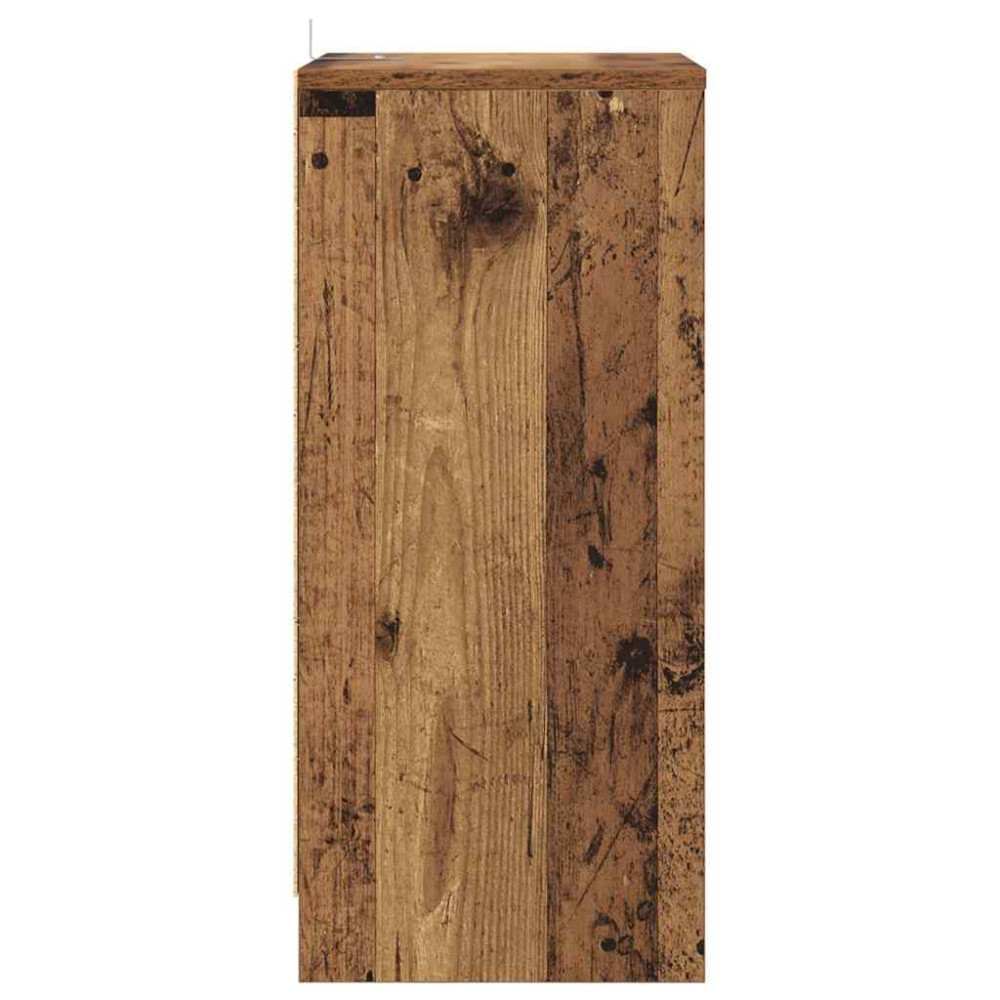 Produktbild för Sängbord 2 pcs Gammalt trä 40 x 30 x 467 cm Konstruerat trä