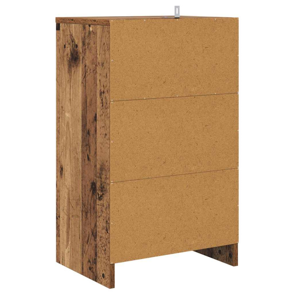 Produktbild för Sängbord 2 pcs Gammalt trä 40 x 30 x 467 cm Konstruerat trä
