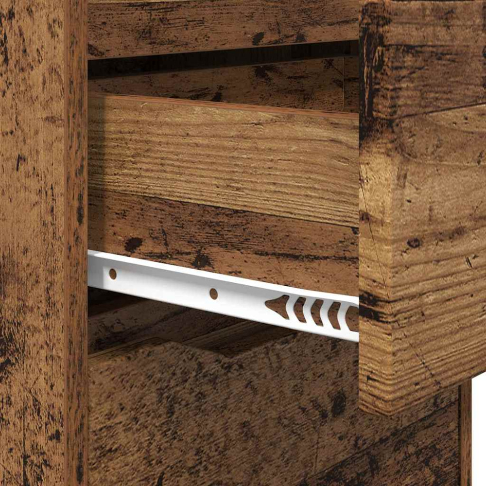 Produktbild för Sängbord 2 pcs Gammalt trä 40 x 30 x 467 cm Konstruerat trä