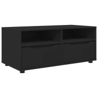Produktbild för TV-skåp med låda Svart 100 x 48 x 43 cm Konstruerat trä