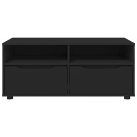 Produktbild för TV-skåp med låda Svart 100 x 48 x 43 cm Konstruerat trä