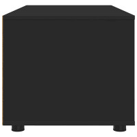 Produktbild för TV-skåp med låda Svart 100 x 48 x 43 cm Konstruerat trä