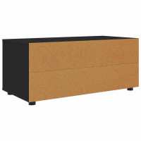 Produktbild för TV-skåp med låda Svart 100 x 48 x 43 cm Konstruerat trä