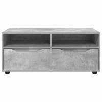 Produktbild för TV-skåp med låda Betonggrå 100 x 48 x 43 cm Konstruerat trä