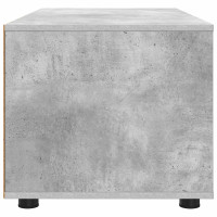 Produktbild för TV-skåp med låda Betonggrå 100 x 48 x 43 cm Konstruerat trä