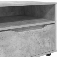 Produktbild för TV-skåp med låda Betonggrå 100 x 48 x 43 cm Konstruerat trä