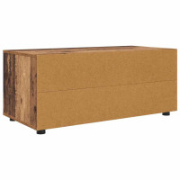 Produktbild för TV-skåp med låda Gammalt trä 100 x 48 x 43 cm Konstruerat trä