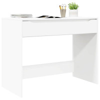 Produktbild för Skrivbord med låda Vit 100 x 50 x 78 cm Konstruerat trä